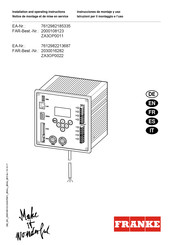 Franke ZA3OP0022 Instrucciones De Montaje Y Uso