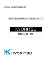 KYORITSU 1018 Manual De Instrucciones