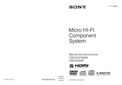 Sony CMT-DH70SWR Manual De Instrucciones