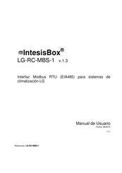 IntesisBox LG-RC-MBS-1 Manual De Usuario