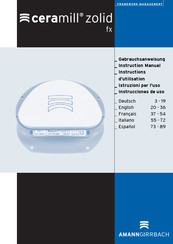 Amann Girrbach ceramill zolid fx Instrucciones De Uso