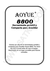 AOYUE 8800 Manual De Instrucciones