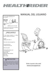 Healthrider HRIVEX87414.0 Manual Del Usuario