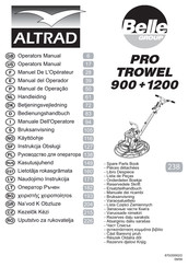 Altrad Belle GROUP Pro Trowel 1200 Manual Del Operador