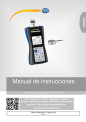 PCE Instruments PCE-DFG NF 50K Manual De Instrucciones