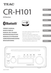 Teac CR-H101 Manual Del Usuario