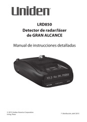 Uniden LRD850 Manual De Instrucciones