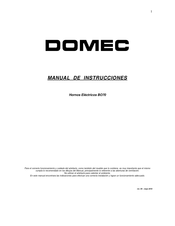 Domec BO70 Manual De Instrucciones