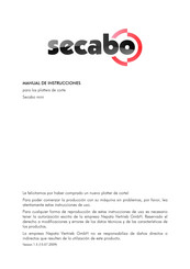 Secabo mini Manual De Instrucciones