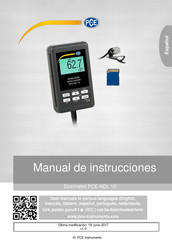 PCE Instruments PCE-NDL 10 Manual De Instrucciones