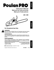 Poulan Pro 220 Manual De Instrucciones