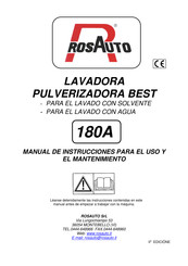 ROSAUTO 180A Manual De Instrucciones Para El Uso Y El Mantenimiento