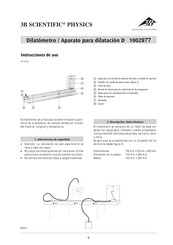 3B SCIENTIFIC PHYSICS 1002977 Instrucciones De Uso