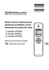 GEIGER GF0040 Manual De Instrucciones