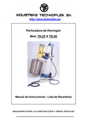 Technoflex TH-25 Manual De Instrucciones/Lista De Recambios