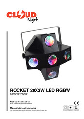 CLOUD-NIGHT ROCKET 20X3W LED RGBW Manual De Instrucciones