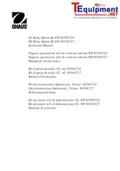 OHAUS 80500727 Manual De Instrucciones