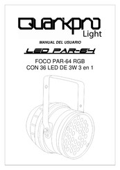 Quarkpro light LED PAR-64 Manual Del Usuario