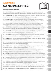 Innotech SANDWICH-12 Instrucciones De Uso