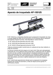 Habasit AF-100/US-80 Instrucciones De Funcionamiento