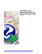 Canariascci BioScan Serie Manual De Instrucciones