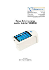 PCE Instruments PCE-IGM 60 Manual De Instrucciones