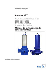 Amarex KRT Serie Manual De Instrucciones De Servicio/Montaje