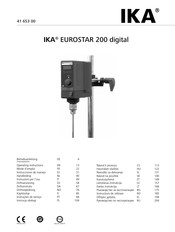 IKA EUROSTAR 200 digital Instrucciones De Manejo