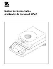 OHAUS MB45 Manual De Instrucciones