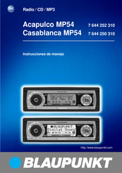 Blaupunkt Casablanca MP54 Instrucciones De Manejo