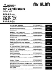 Mitsubishi Electric Mr.SLIM PKA-RP HAL Serie Manual De Instrucciones