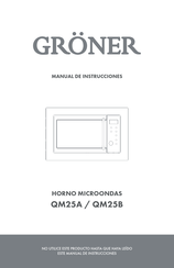 Gröner QM25B Manual De Instrucciones