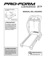 Pro-Form 395 P Manual Del Usuario