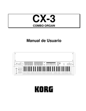 Korg CX-3 Manual De Usuario