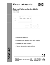 Deif MDR-1 Manual Del Usuario