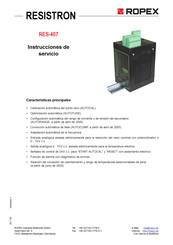 Ropex RES-407 Instrucciones De Servicio