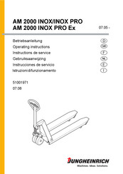 Jungheinrich AM 2000 INOX Instrucciones De Servicio