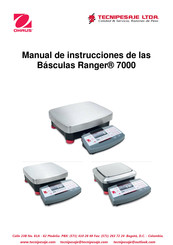 OHAUS Ranger R71MD3 Manual De Instrucciones