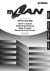 Yamaha mLAN MY8-mLAN Manual De Instrucciones