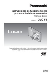 Panasonic Lumix DMC-F5 Instrucciones De Funcionamiento Para Características Avanzadas