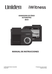 Uniden iWitness DC4 Manual De Instrucciones