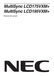 NEC MultiSync LCD195VXM+ Manual Del Usuario