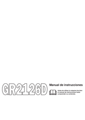 Jonsered GR2126D Manual De Instrucciones