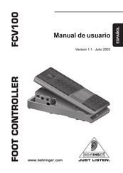 Behringer FCV100 Manual De Usuario