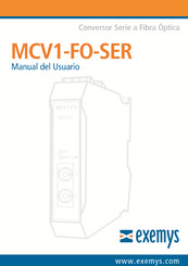 exemys MCV1-FO-SER Manual Del Usuario