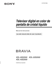 Sony Bravia KDL-40S2000 Manual De Instrucciones
