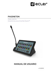 Ecler EclerNet Dante PAGENETDN Manual De Usuario