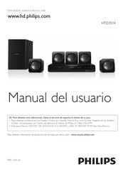 Philips HTD3514 Manual Del Usuario