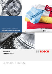 Bosch WAT2876XES Instrucciones De Uso Y Montaje