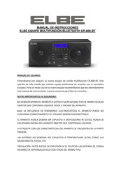 ELBE CR-800-BT Manual De Instrucciones